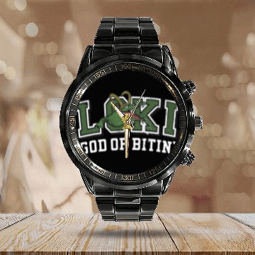 Discover Alligator Animals Loki Croki Unisex Gator Loki Crocodile Calendar Steel Band Watch