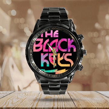 Discover BLACK KEYS LOGO - The Black Keys - Calendar Steel Band Watch