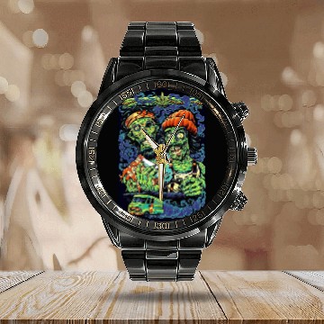 Discover Cheech And Chong Calendar Steel Band Watch