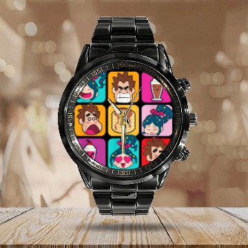 Discover Disney WreckIt Ralph Vanellope Ralph Desserts Pa Zip Calendar Steel Band Watch