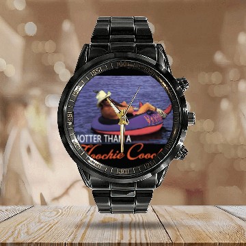Discover Hotter Than A Hoochie Coochie Chattahoochee Alan Jackson Vintage Retro Calendar Steel Band Watch