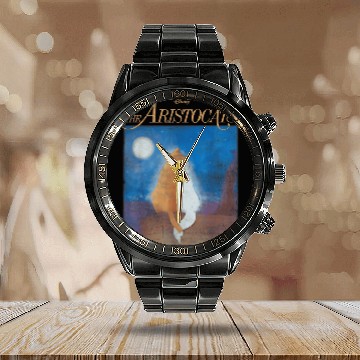 Discover Disney The Aristocats Duchess Thomas Night Sky P Calendar Steel Band Watch