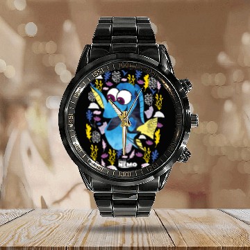 Discover Disneyss Pixars Finding Nemo Dory Just Keep Swimming Baseball Tees Calendar Steel Band Watch