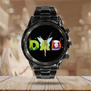 Discover Disneyss Peter Pan Tinker Bell Fathers Day Birthday Best Dad Zip Calendar Steel Band Watch