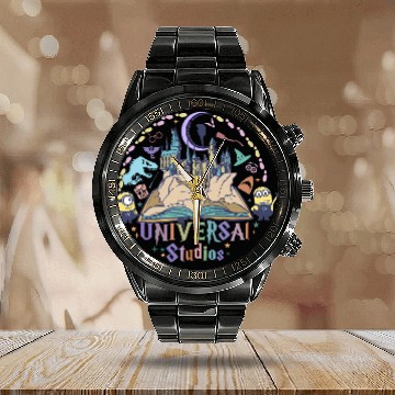 Discover Disney Universal Studios Calendar Steel Band Watch, Universal Studios 2024 Trip Calendar Steel Band Watch, Universal Orlando Calendar Steel Band Watch