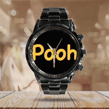 Discover Disney Winnie the Pooh Baseball Tees Calendar Steel Band Watch