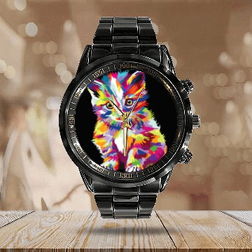Discover Cat Paws maine coon gorgeous pet Calendar Steel Band Watch