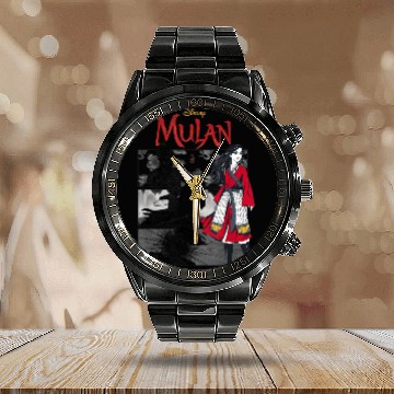 Discover Disney Mulan Live Action Comic Panels Zip Calendar Steel Band Watch