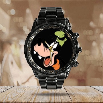 Discover Disney Goofy Baseball Jerseys Calendar Steel Band Watch