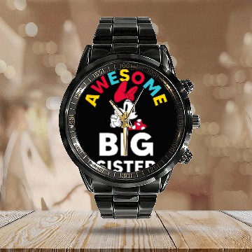 Discover Disney - Awesome Big Sister Calendar Steel Band Watch