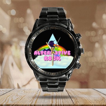 Discover Unicorns Alternative Rock Unicorns Rainbow Design Calendar Steel Band Watch