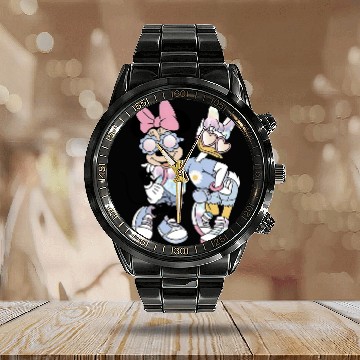 Discover Disney Minnie Daisy , Disney Minnie And Daisy Calendar Steel Band Watch
