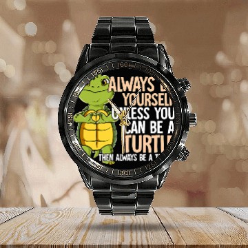 Discover KV9 Turtle Always Be Yourself Unless You Can Be A Turtle Calendar Steel Band Watch