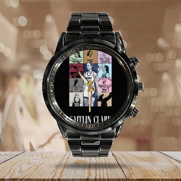 Discover Caitlin Clark Eras Tour Baseball Jerseys Calendar Steel Band Watch