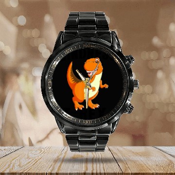 Discover Orange Unity Day 2021 Kindness Dinosaur Anti Bullying Outfit Calendar Steel Band Watch
