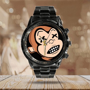 Discover Monkey Lover Funny Drunk Monkey Deads Drunk Monkey XX Drinking Party Calendar Steel Band Watch
