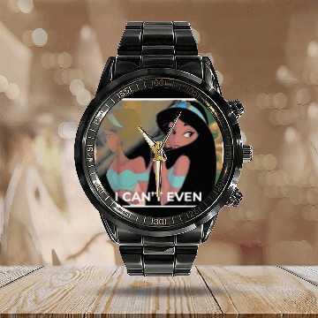Discover Disney Aladdin Sassy Jasmine I Cant Even Calendar Steel Band Watch
