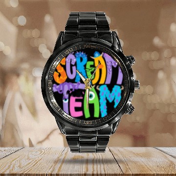 Discover Disney and Pixars Monsters Inc Scream Team Hallo Calendar Steel Band Watch