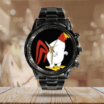 Discover Foghorn Leghorn Calendar Steel Band Watch