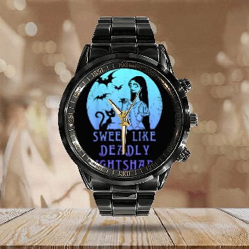 Discover Disney The Nightmare Before Christmas Sally Sweet Zip Calendar Steel Band Watch