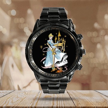 Discover Disney Princess - Cinde Collage Baseball Tees Calendar Steel Band Watch