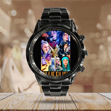 Discover Billie Eilish Eras Tour Racerback Baseball Jerseys Calendar Steel Band Watch