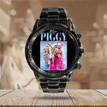 Discover Disney - The Muppets Miss Piggy Original Diva Calendar Steel Band Watch