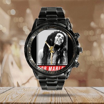 Discover Bob Marley Calendar Steel Band Watch Bob Marley Reggae Calendar Steel Band Watch legend