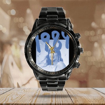 Discover eras tour 1989 3D Calendar Steel Band Watch