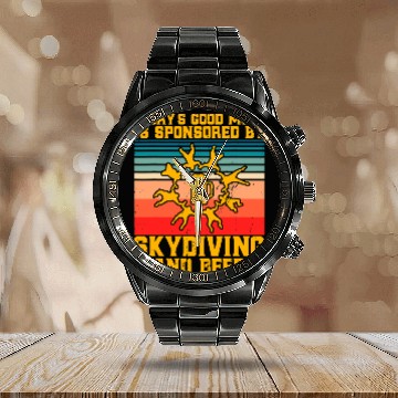 Discover Bee Beekeeping Skydiving Good Mood Sponsored By Skydiving And Beer vintages Beekeeper Calendar Steel Band Watch