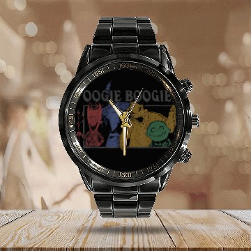 Discover Disney The Nightmare Before Christmas Oogie Boogie & Co. Calendar Steel Band Watch