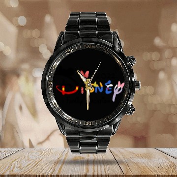 Discover Disneyy 2022 Family Vacation Calendar Steel Band Watch