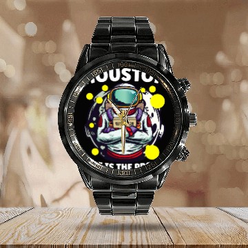 Discover Astronauts Astronomy Solar System Outer Space Kids Calendar Steel Band Watch