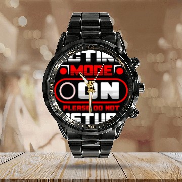 Discover Acting Mode On Please Do Not Disturb Calendar Steel Band Watch