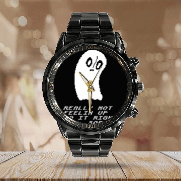 Discover Undertale - Napstablook - Undertale - Calendar Steel Band Watch