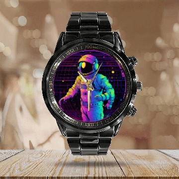 Discover Astronauts Raving Design Edm Rave Calendar Steel Band Watch