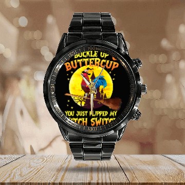 Discover Chicken Poultry Buckle Up Buttercup You Just Flipped 258 Calendar Steel Band Watch