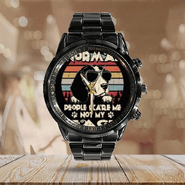 Discover Beagle Dog Normal People Scare Me not My Beagle 28 Beagles Calendar Steel Band Watch