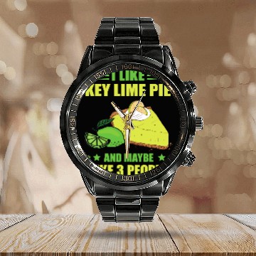 Discover Key Lime Pie Maybe Like 3 People Lemon Florida Pie Tart Calendar Steel Band Watch