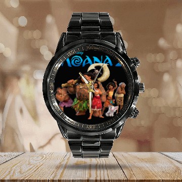 Discover Disney Moana 2 Oceania Adventure Big Crew Panel Baseball Tees Calendar Steel Band Watch