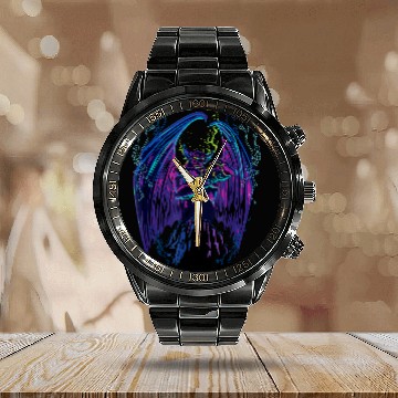 Discover Disney Villains Chernabog Calendar Steel Band Watch
