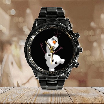 Discover disney frozenss Olaf Warm Hug Boys Calendar Steel Band Watch