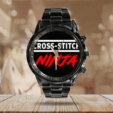 Discover Cross Stitch CrossStitching Craft Lover 1 Calendar Steel Band Watch