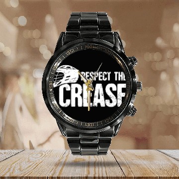Discover Lacrosse Gift Box Field Lacrosse Goalie Calendar Steel Band Watch