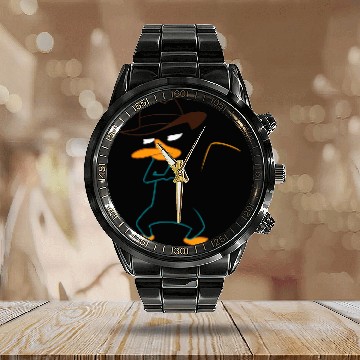 Discover Disneyss Phineas And Ferb Agent P Undercover Outline shots Calendar Steel Band Watch