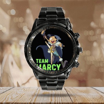 Discover Disneyss Channel Amphibia Team Marcy Zip Calendar Steel Band Watch