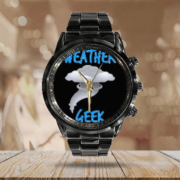 Discover Weather Geek Storm Chaser T Tornado Gift Calendar Steel Band Watch