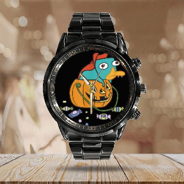Discover Disneyss Phineas And Ferb Halloween Vampire Perry The Platypus Calendar Steel Band Watch