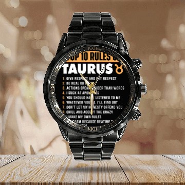 Discover Top 10 Rules Of Taurus Zodiac Sign Astrology Astrologer Calendar Steel Band Watch