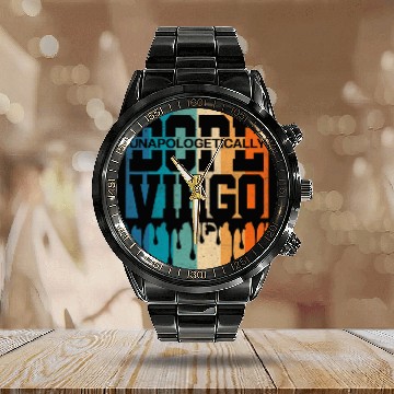 Discover Virgo Astrology Zodiac Dope Queen King Birthday Pride Calendar Steel Band Watch